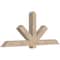 Ekena Millwork Kennewick Smooth Timber Gable Bracket, Douglas Fir, 84"W x 35"H x 5 1/2"D x 5 1/2"F, 10/12 Pitch GBW084X35X0606KEN00SDF - alternate 2